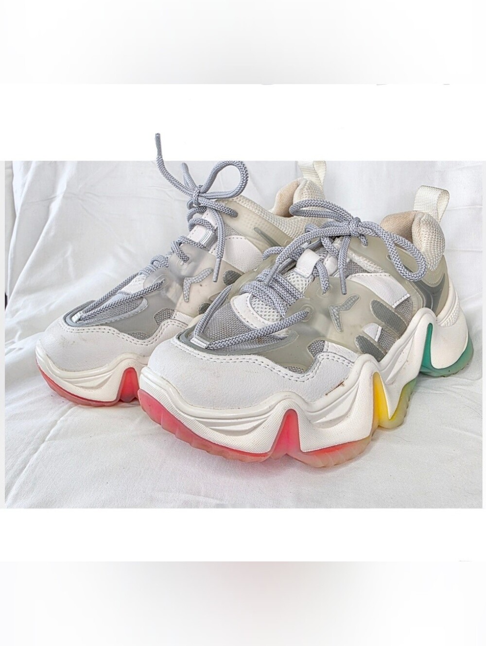 53) ☆Chunky ☆Breathable ☆Translucent Sneakers Sz. 6